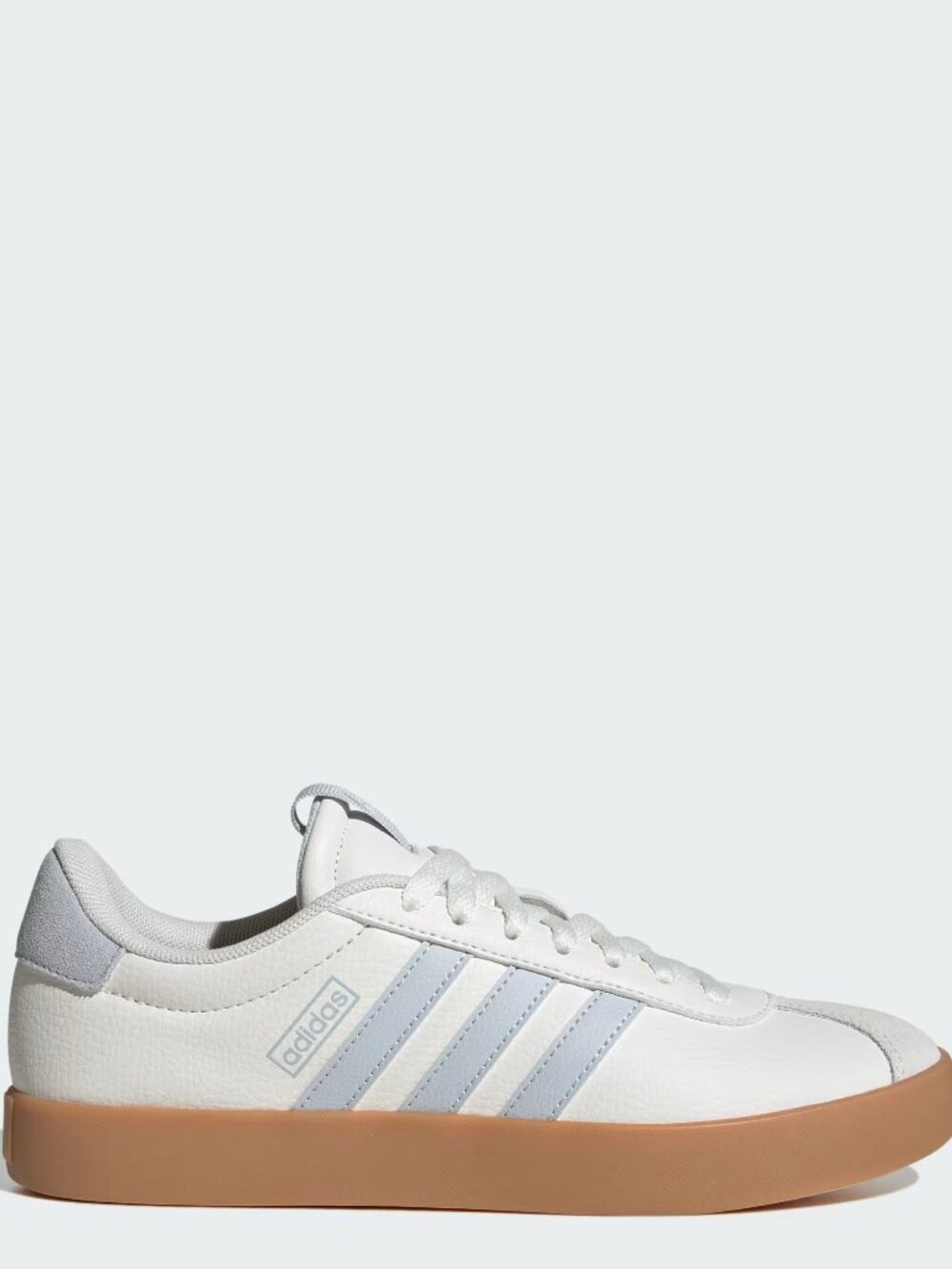 NWT Adidas Women's VL Court 3.0 'Core White Halo Blue Gum' Shoes JP6913